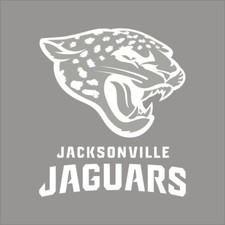 Jacksonville Jaguars 8 NFL Team Logo 1 Color Vinyl Decal Sticker Window Wall
