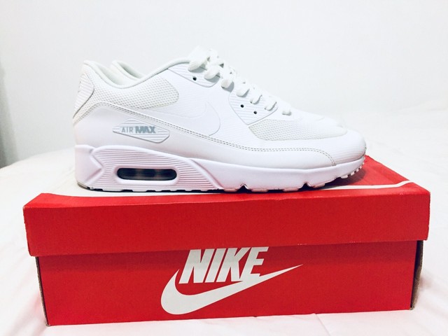 Nike Air Max 90 Ultra 2.0 Essential Triple White Mens Sz 11 875695-101 for sale online | eBay