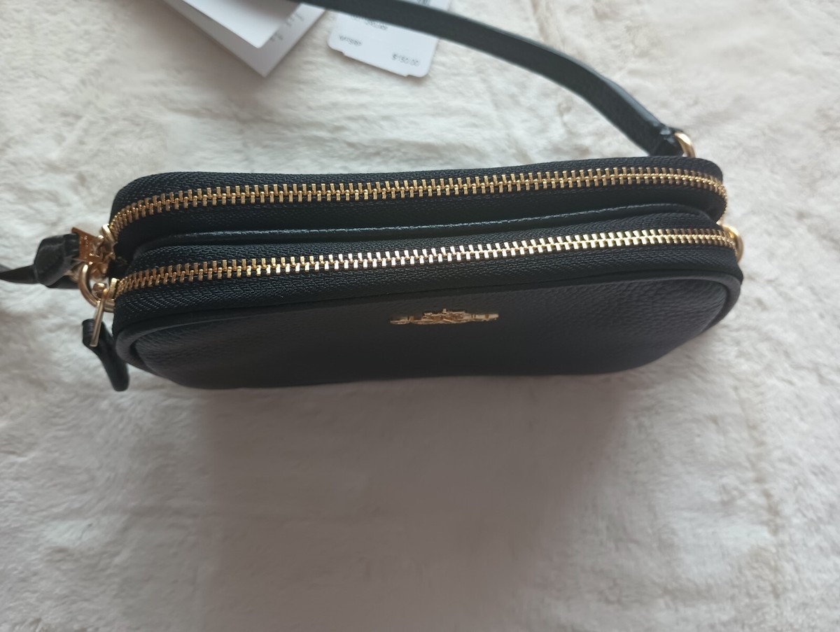 Coach NWT Authentic X Body Pouch,Crossbody Bag Black.Size Coach NWT Authentic X Body Pouch,Crossbody Bag Black.Size