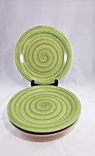 PLILIPPE RICHARD SWIRL. SET OF 3 DINNER, LUNCHEON PLATES 10 5/8"