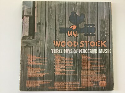 米、欧2discs LP Various Woodstock Two RCV1518806 Cotillion /00660 Woodstock Two 1971 M- Double (2) LPs Cotillion SD2-400 Trifold