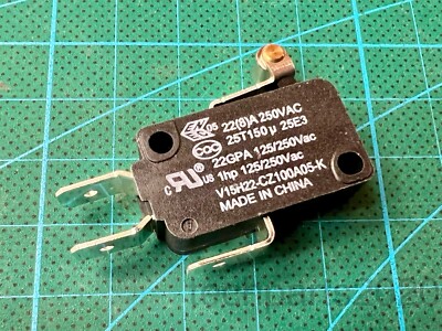 Lot 5pcs Honeywell High Temperature SPDT Roller Lever Micro-switch, 22A, 1hp