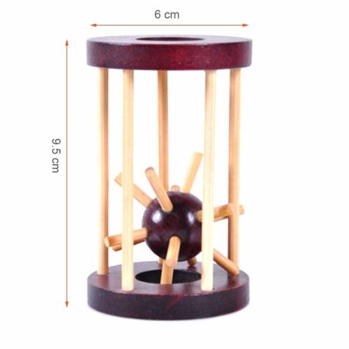 Lernspielzeug Geschenk entsperrt Puzzle Spiel IQ Mind Brainteaser Holz - Bild 4 von 4