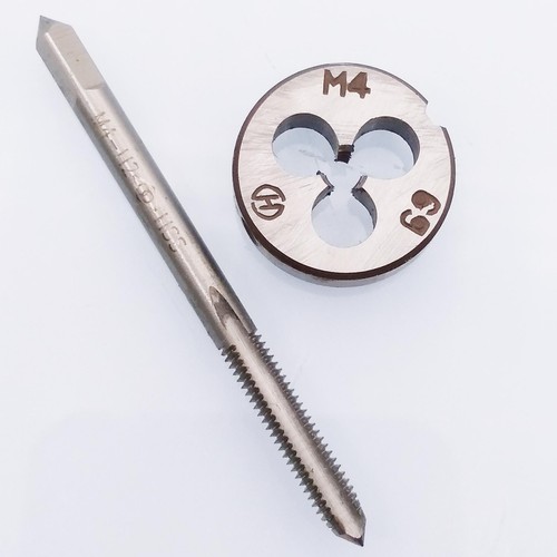 US Stock HSS M4 x 0.7mm Tap & M4 x 0.7mm Die Metric Thread Right Hand