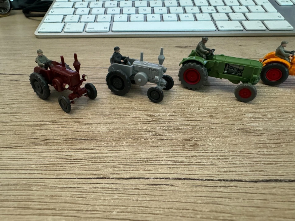 6 WIKING Trattori 1:87 Tutte IN Guten Condizioni - Immagine 4 di 4