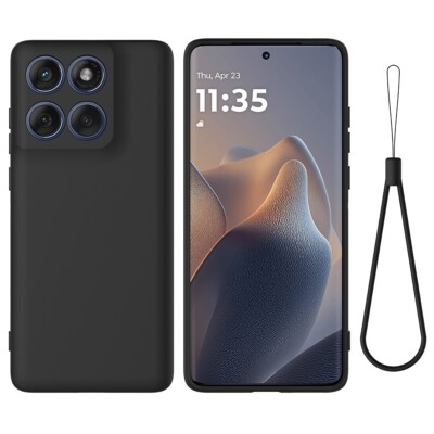 Silikonhülle Für Motorola Edge 60 Pro – Stoßfest, Rutschfest, Anti-Fingerabdruck, In Lavendel