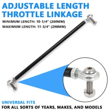 Universal Adjustable Length Throttle Linkage Nuts Rebuild Kit Up to 11-3/4" Long