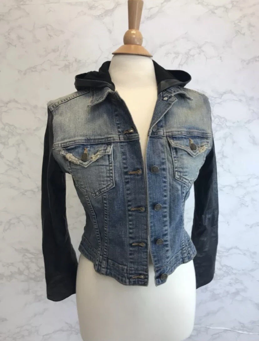 Perry hooded denim jacket new arrivals