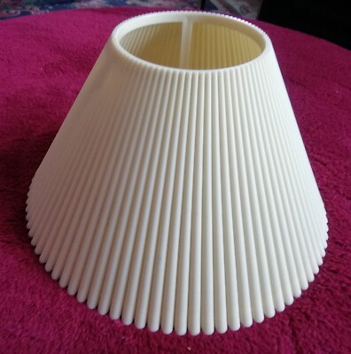 Abat-jour En Plastique Transparent Vérificateur Plissé Cylindre Faux