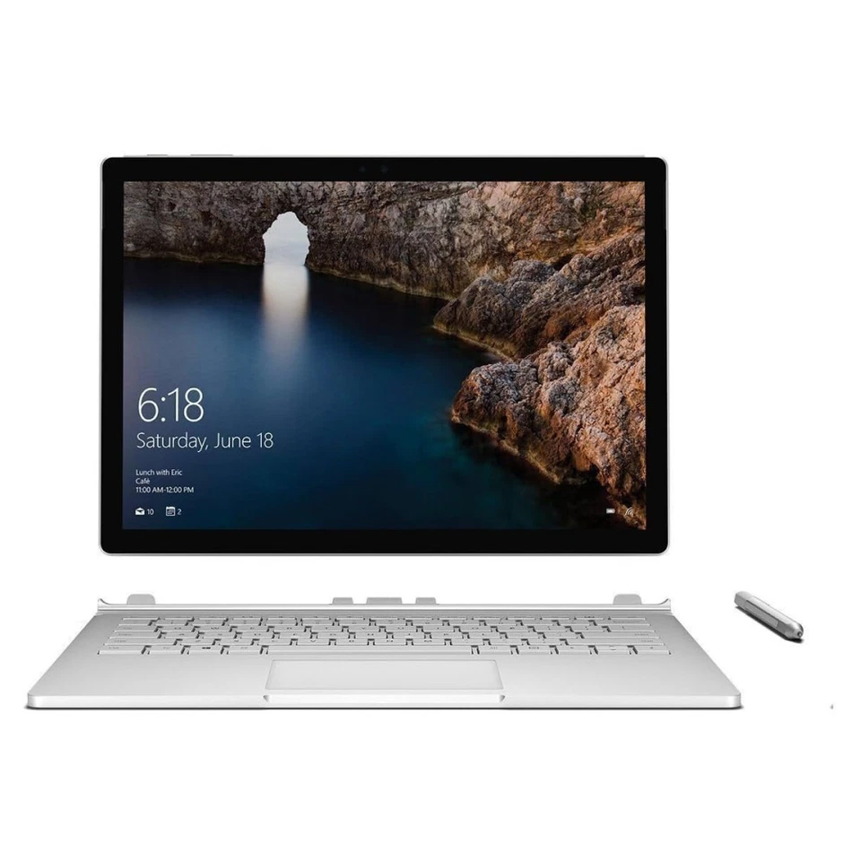 Microsoft Surfacebook 13.5" Intel i7-6600U 2.60GHz 8GB RAM 256GB SSD AKKU DEFEKT