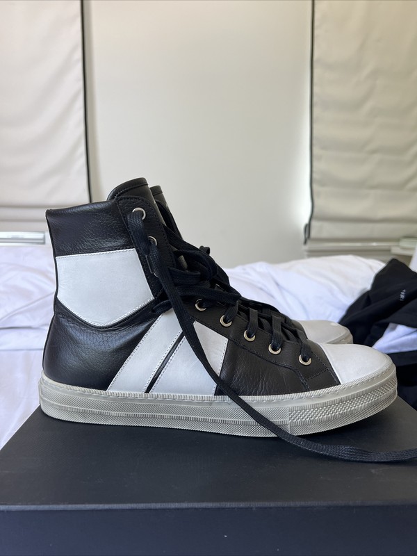 Amiri Sunset Vintage Sneaker Black/White Size 45 11.5 US
