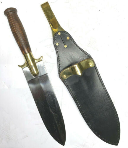 M1880 Hunting Knife with Leather Sheath - Reproduction - Picture 1 of 3