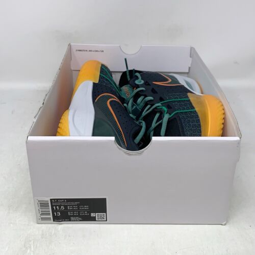 Nike GT Cut 3 Orange Black Sneakers, Size 11.5 BNIB DV2913-001 - Picture 8 of 8