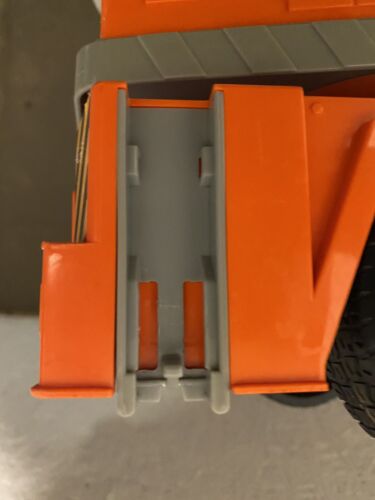 Bruder ORANGE KRAN LKW 18"" lang MAN TGA schön gebrauchtes Spielzeug - Bild 9 von 10
