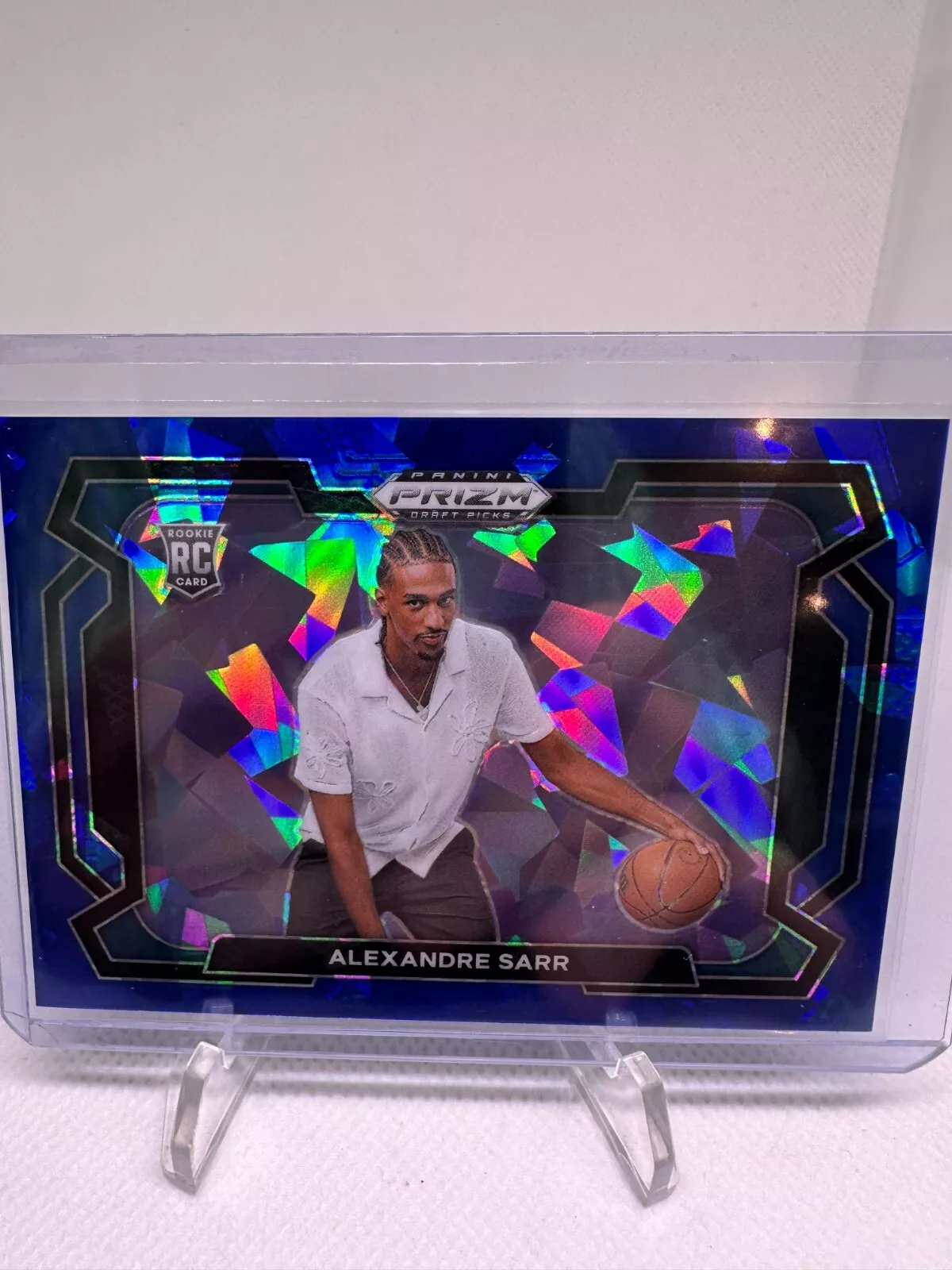 2024 Panini Prizm Draft Picks - Blue Ice Variation #52 Alexandre Sarr 48/99
