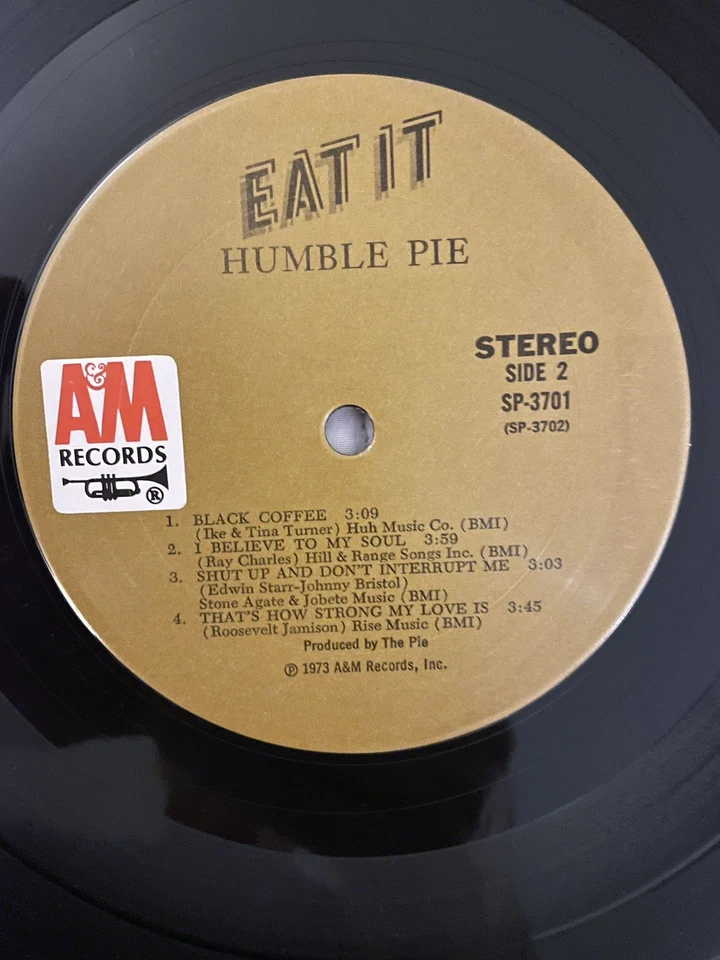 Humble Pie EAT IT (EX) 2x LP 1973 Vinyl Double Album SP-3701 12” A&M RECORDS - Image 2 of 4