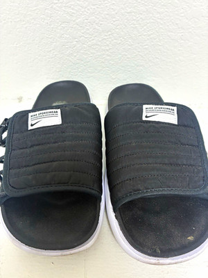 Nike Sportswear Men's Slide Sandals Black/White US 9 Slip-On Pre-Owned Excl