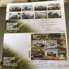 GB STAMPS BADLY ADDRESSED FINE USED FIRST DAY COVER 2021 BRITISH ARMY VEHICLES