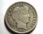 1910-D BARBER DIME VERY FINE VF NICE ORIGINAL COIN FROM BOBS COINS FAST SHIPMENT
