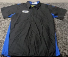 Red Kap Volkswagen Work Shirt L Mechanic Technician Uniform Black Blue