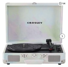 Crosley CR8005F-LN Cruiser Plus Vintage 3-Speed Bluetooth in/Out Suitcase Vinyl