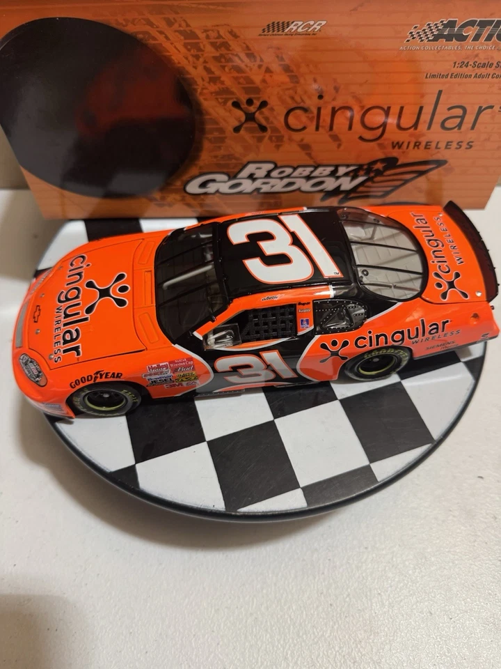 🔥🔥 Robby Gordon #31 Cingular обратная краска 2003 1/24 Nascar литая - Изображение 2 из 4