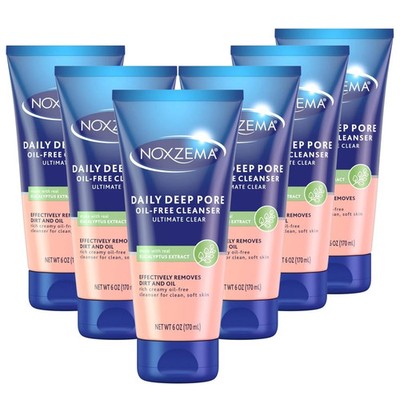 Noxzema Daily Deep Pore Cleansing  Clear Oil-Free Cleanser 6 fl oz 2Pack - 6Pack