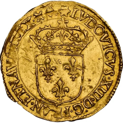 Top Pop 1641& Gold Écu d'or NGC MS61 Louis XIII France Aix-en-Provence