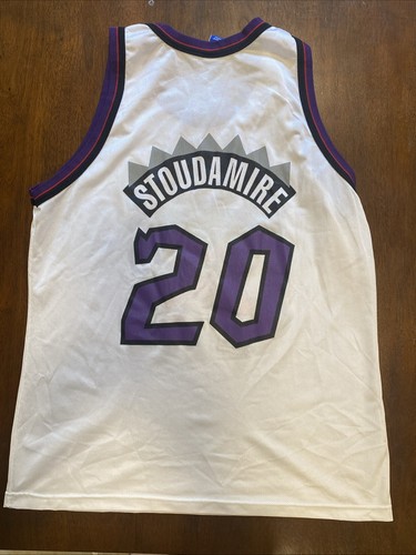 Vintage USA Champion Toronto Raptors Jersey Damon Stoudamire NBA Jersey Size 48 - Picture 6 of 13
