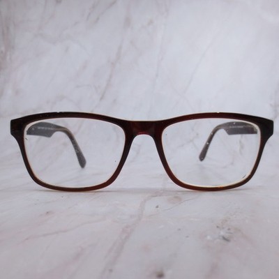 Canny Vision Lucas Brown Crystal Rectangular Eyeglass Frames 54-18-145 Womens