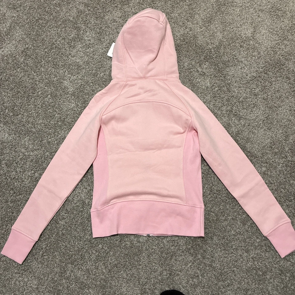 Lululemon 连帽衫女式 6 Heathered 粉色潜水全拉链拇指孔运动衫 — 第 4/4 张图片