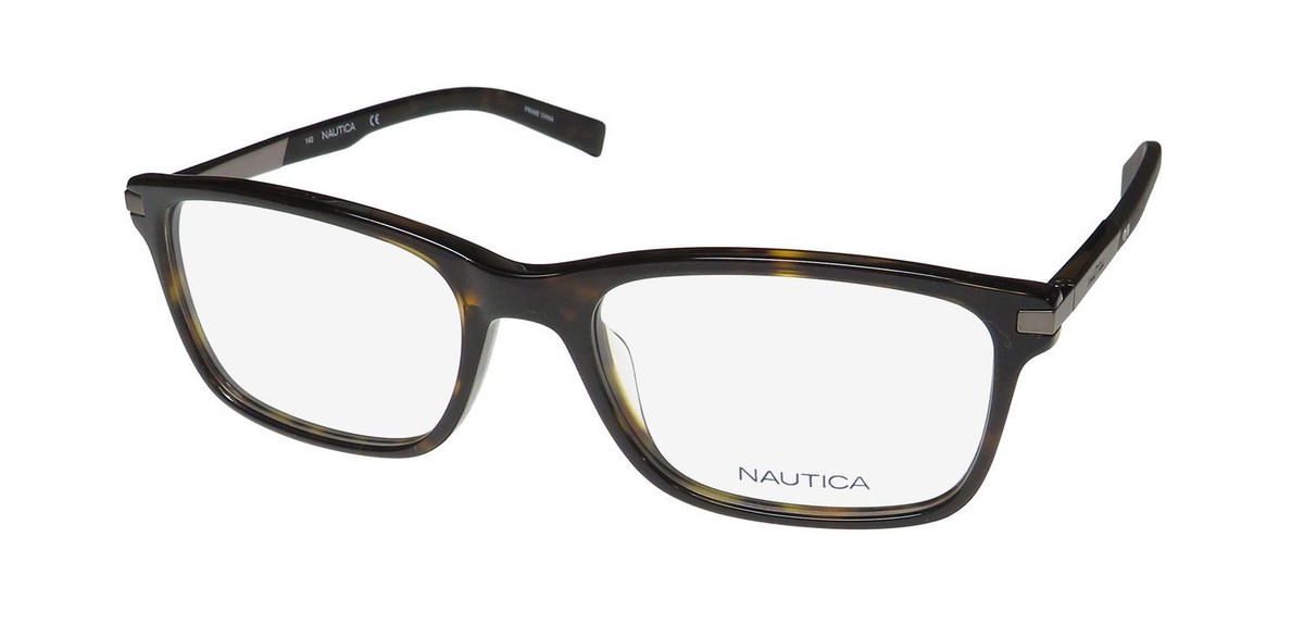 NEW NAUTICA N8131 EYEWEAR 206 UNISEX PLASTIC FULL-RIM 56-19-140 TORTOISE  SQUARE