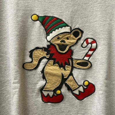 Lucky Brand Men's Size L Grey Heather Grateful Dead Dancing Bear Sweatshirt NWT