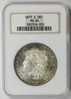 1879-S Morgan Dollar Silver $1 MS 64 NGC Old Fatty Holder Toned