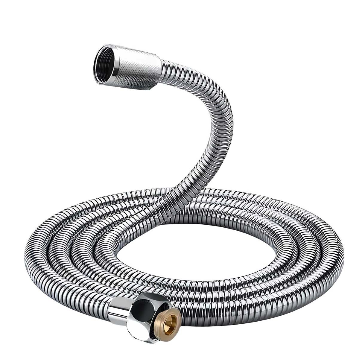 Tuyau de douche 1,5m en acier inoxydable argenté Avizar