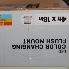 Commercial Electric Low Profile LED Flush Mount Rectangular Light Fixture 48"