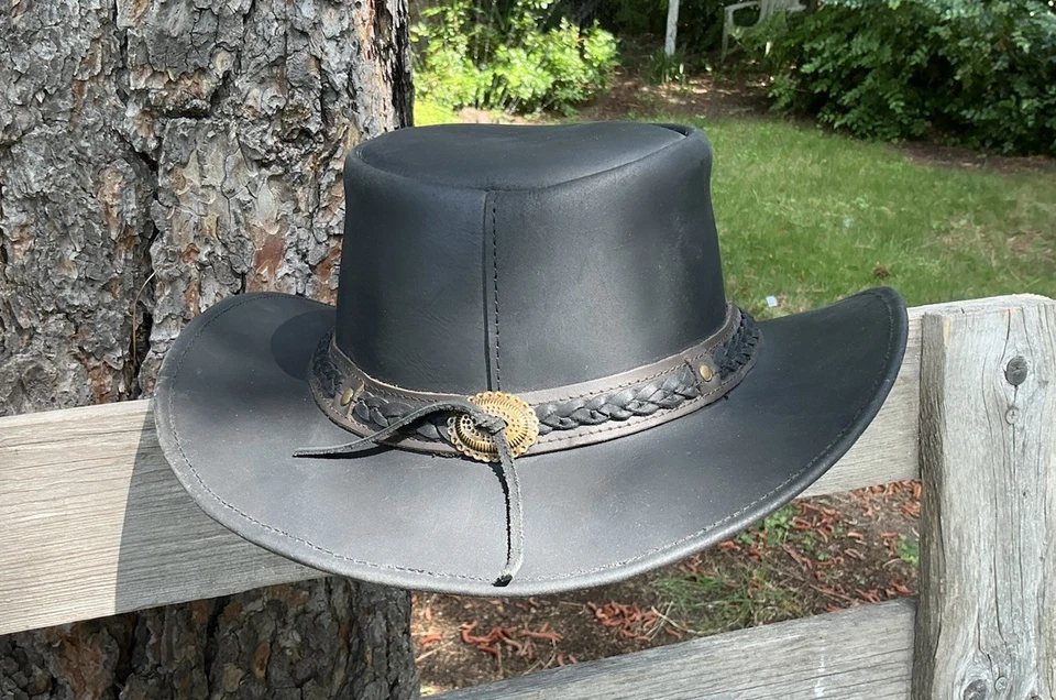 Sombrero Western Outback Trading Company® Wagga Wagga negro para hombre 1367-negro Foto 3 de 4