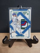 2025 National Treasures /5 Matt Shaw Rookie Game Used Worn Jersey Patch Green