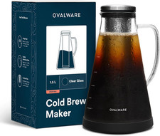 Airtight Cold Brew Iced Coffee Maker (& Iced Tea Maker) with Spout – 1.5L/ 51Oz