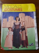 McCall's 8449 Medieval Gowns Dress Renaissance Cosplay Misses 16-18 UNCUT FF