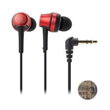Audio-Technica ATH-CKR50 RD Wired In-Ear Earphones Black Brass Driver New
