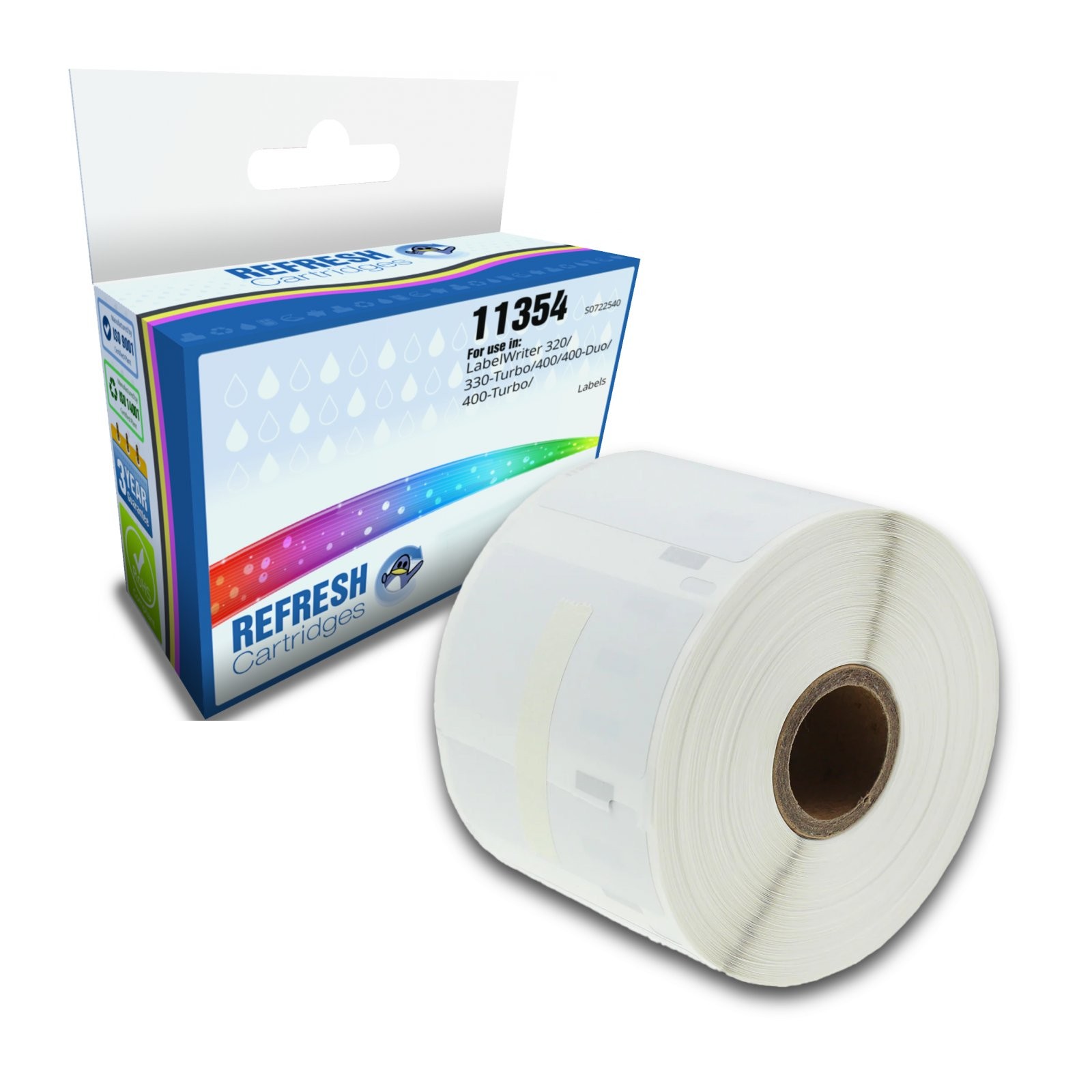 Refresh Cartridges 11354 57x32mm Removable Multi Purpose Labels For Dymo