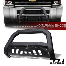 For 2011-2019 Silveradosierra Hd Matte Blk Avt Edge Bull Bar Brush Bumper Guard