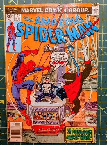 Amazing Spider-Man #162 1976 Punisher Nightcrawler 1st App of Jigsaw  FN+ 6.5ish