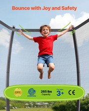 Outdoor Trampoline, 16FT Recreational Trampoline, ASTM Approved Trampolines with