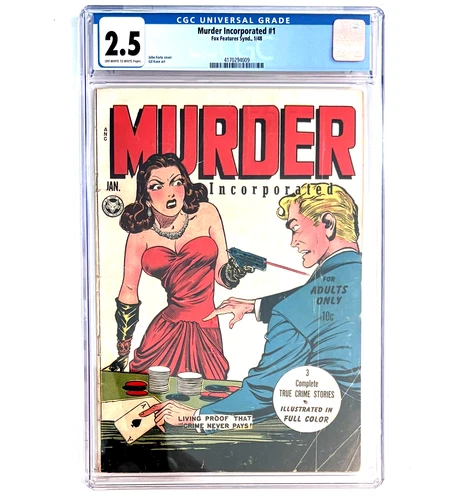 Pre Code Comic. 1948. CGC. Murder Inc. #1