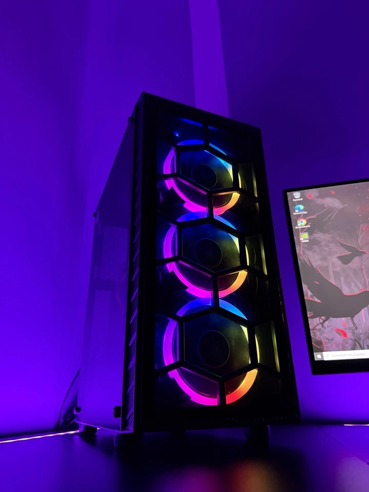 Gaming PC Set - Monitor, Tastatur, Maus, Headset, Mauspad,Wlan & Bluetooth Stick - Bild 4 von 4