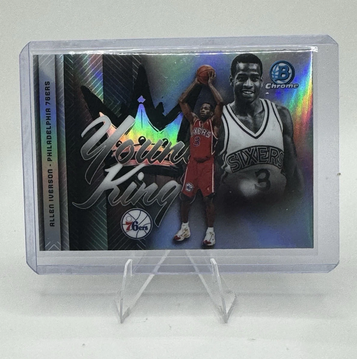 Bowman Allen Iverson Philadelphia 76ers Basketball Sports Trading