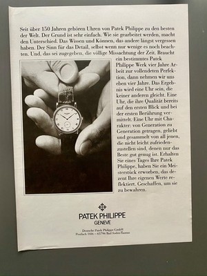 1993 Patek Philippe Geschaffen, um sie zu bewahren Vintage Ad Werbung Reklame V7