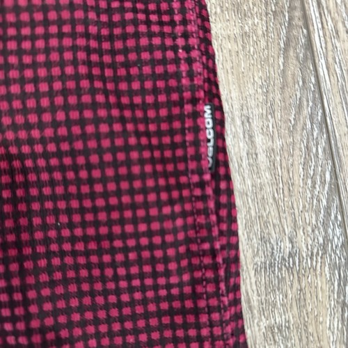 Volcom Classic Fit Button-Up Shirt Men’s L Red Black Check Long Sleeve New Tags - Picture 3 of 9